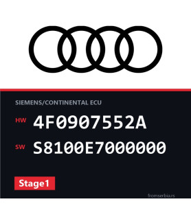 Audi A6 4F0907552A S8100E7000000 Stage1 tuning file