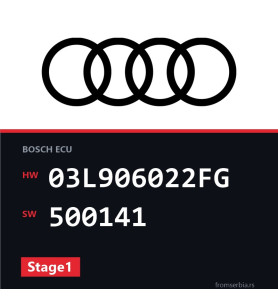 Audi A6 03L906022FG 500141 Stage1 tuning file