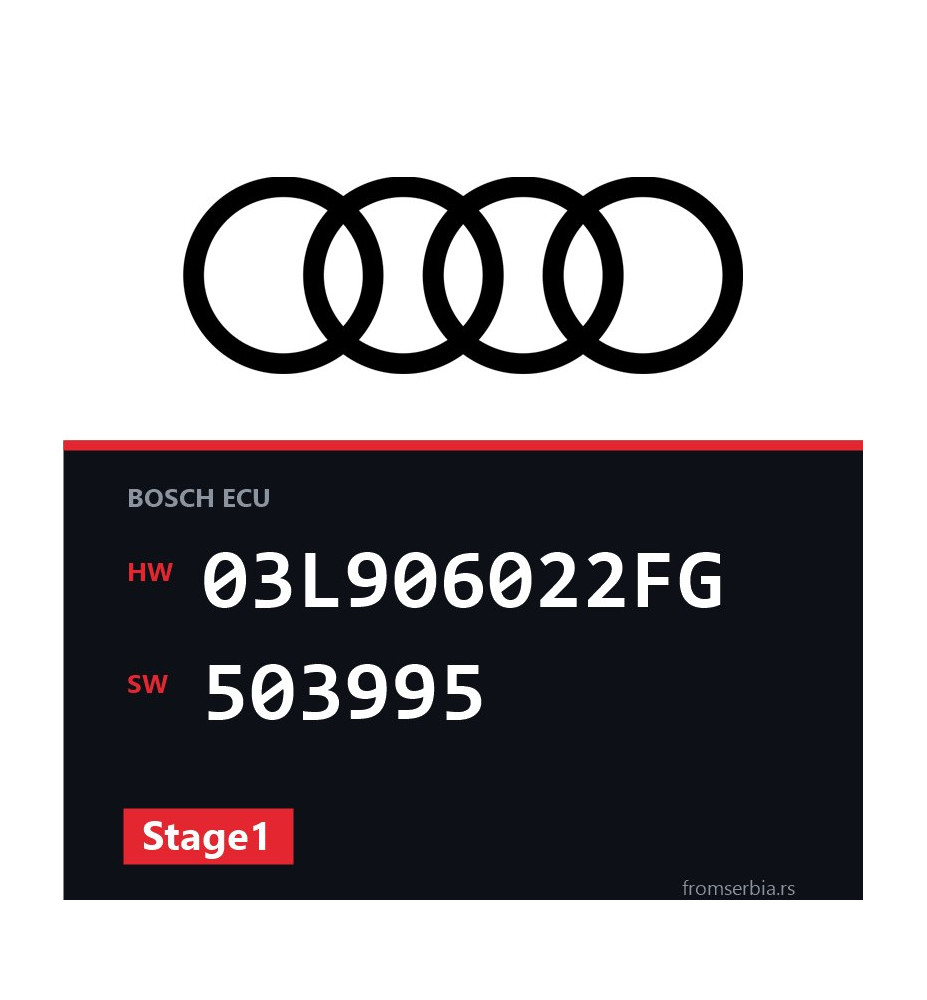 Audi A6 03L906022FG 503995 Stage1 tuning file
