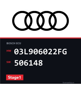 Audi A6 03L906022FG 506148 Stage1 tuning file