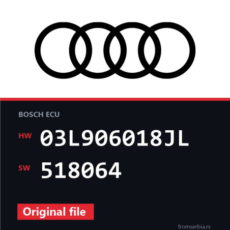 Audi A6 03L906018JL 518064 original ECU file
