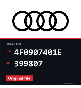 Audi A6 4F0907401E 399807 original ECU file