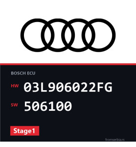 Audi A6 03L906022FG 506100 Stage1 tuning file