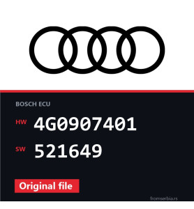 Audi A6 4G0907401 521649 original ECU file