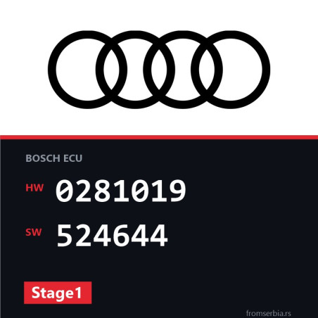 Audi A6 0281019 524644 Stage1 tuning file
