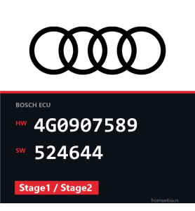 Audi A6 4G0907589 524644 Stage1 / Stage2 tuning file