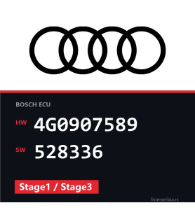 Audi A6 4G0907589 528336 Stage1 / Stage3 tuning file