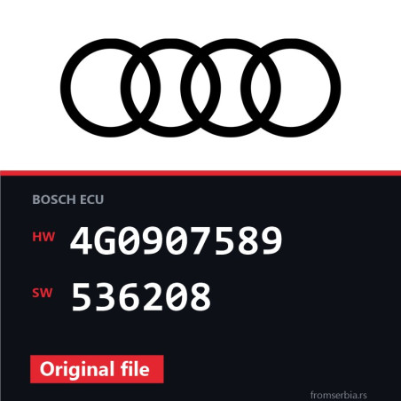 Audi A6 4G0907589 536208 original ECU file