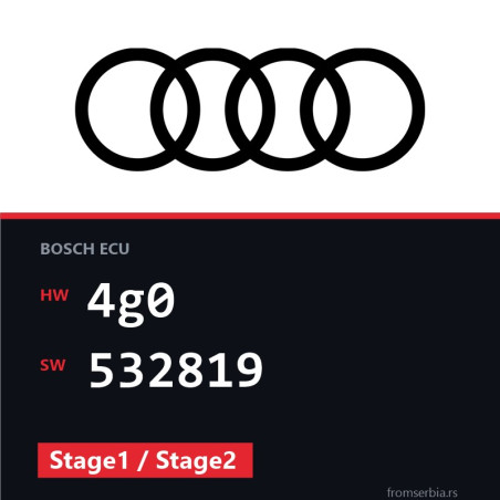 Audi A6 4g0 532819 Stage1 / Stage2 tuning file