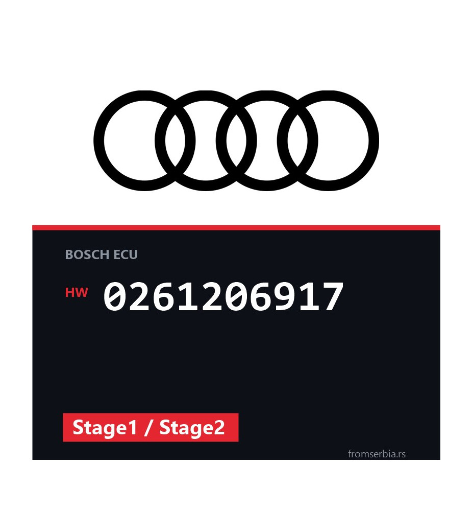 Audi A6 0261206917 Stage1 / Stage2 tuning file