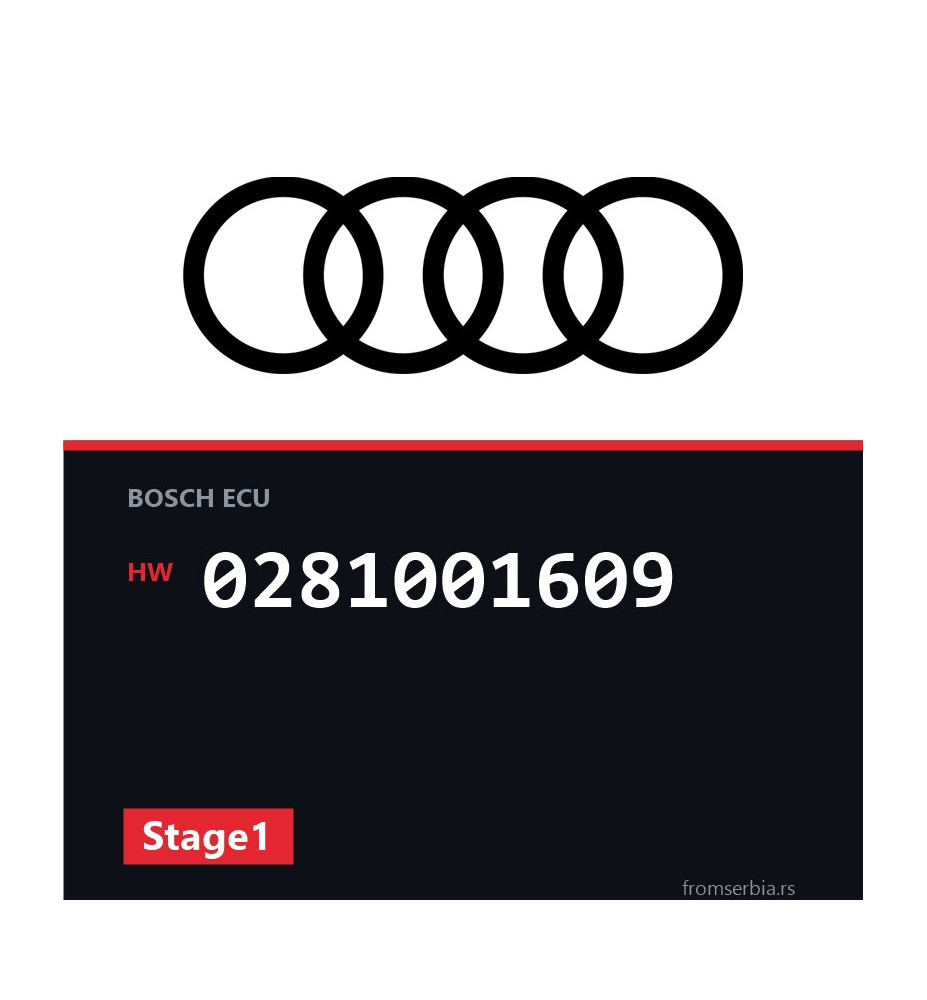 Audi A6 0281001609 Stage1 tuning file