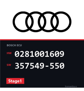 Audi A6 0281001609 357549-550 Stage1 tuning file