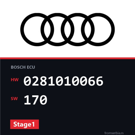 Audi A6 0281010066 170 Stage1 tuning file