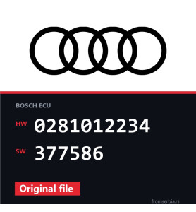 Audi A6 0281012234 377586 original ECU file