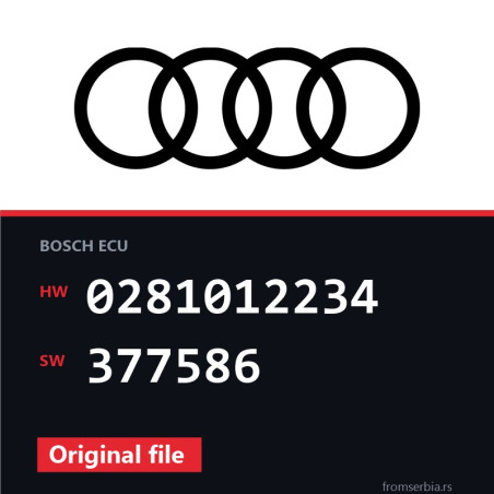 Audi A6 0281012234 377586 original ECU file