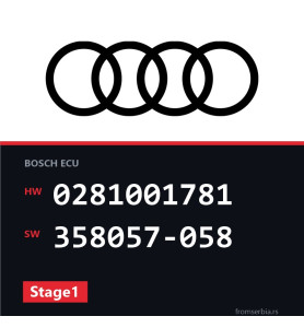 Audi A6 0281001781 358057-058 Stage1 tuning file