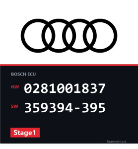 Audi A6 0281001837 359394-395 Stage1 tuning file