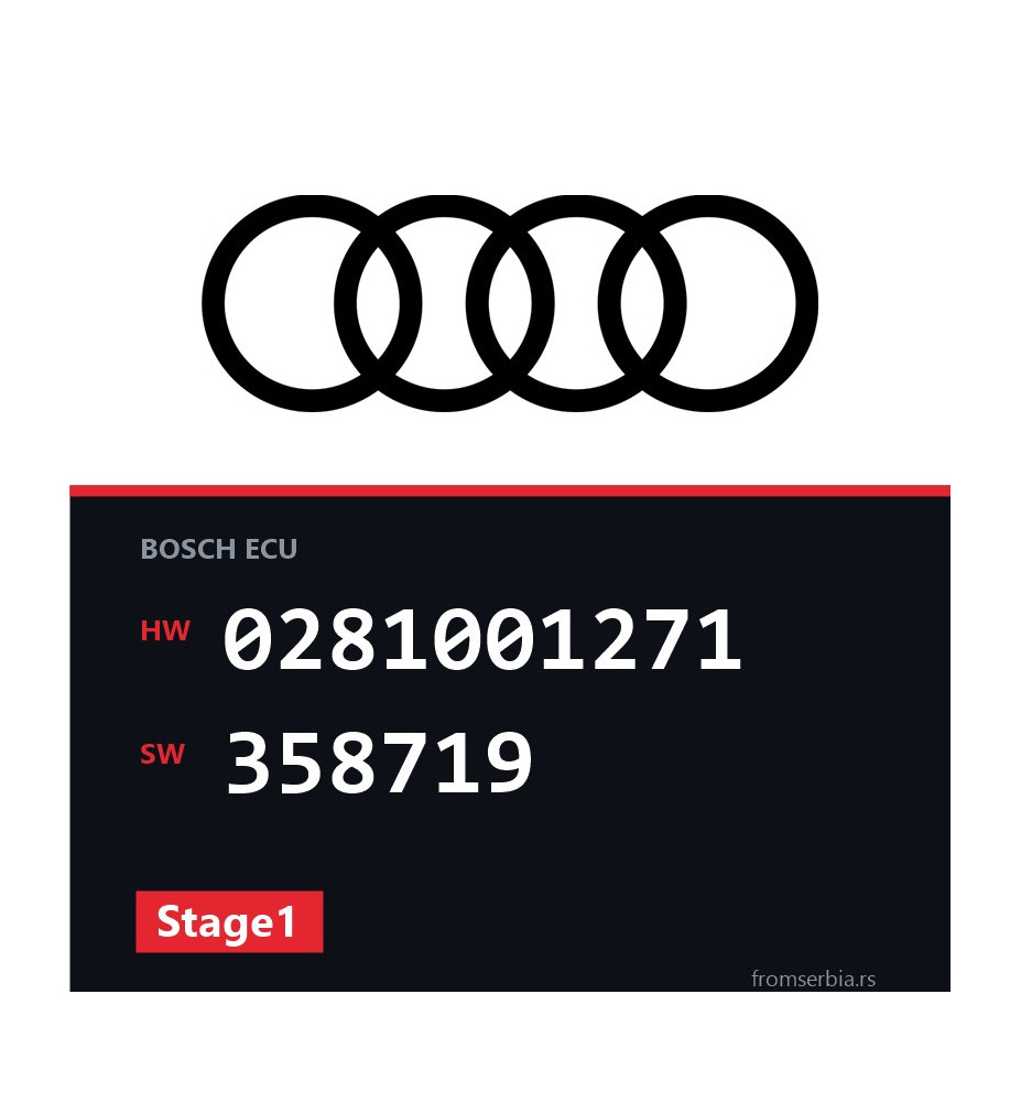 Audi A6 0281001271 358719 Stage1 tuning file