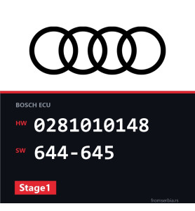 Audi A6 0281010148 644-645 Stage1 tuning file