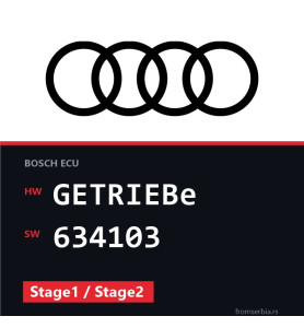 Audi A6 GETRIEBe 634103 Stage1 / Stage2 tuning file