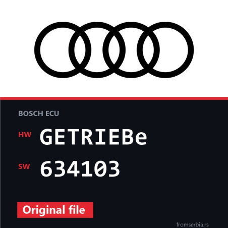 Audi A6 GETRIEBe 634103 original ECU file