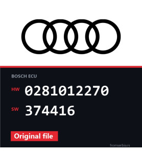 Audi A6 0281012270 374416 original ECU file