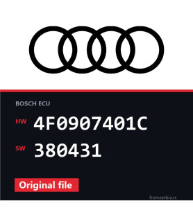 Audi A6 4F0907401C 380431 original ECU file