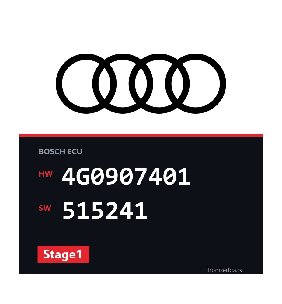 Audi A6 4G0907401 515241 Stage1 tuning file