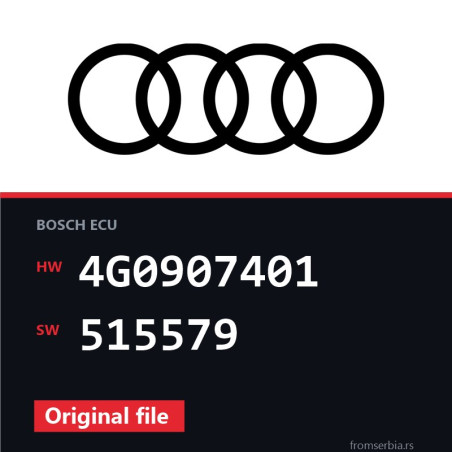Audi A7 4G0907401 515579 original ECU file