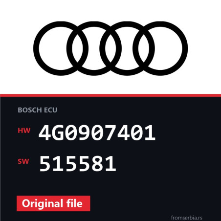 Audi A7 4G0907401 515581 original ECU file