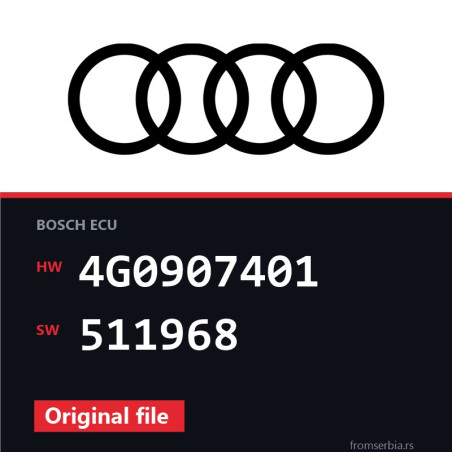 Audi A7 4G0907401 511968 original ECU file