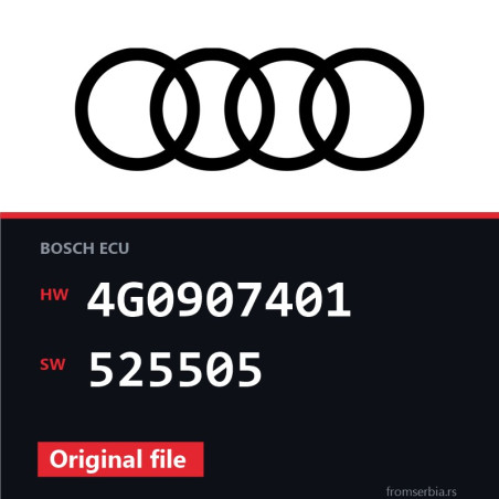 Audi A7 4G0907401 525505 original ECU file