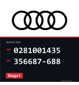 Audi A8 0281001435 356687-688 Stage1 tuning file