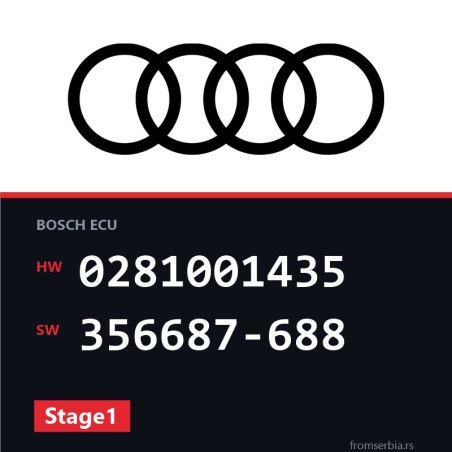 Audi A8 0281001435 356687-688 Stage1 tuning file