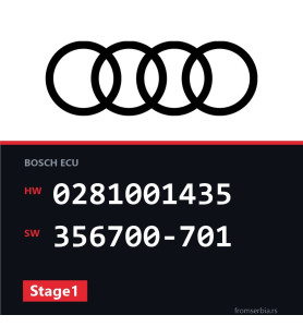 Audi A8 0281001435 356700-701 Stage1 tuning file