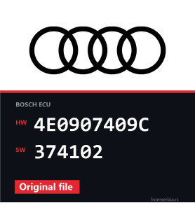 Audi A8 4E0907409C 374102 original ECU file