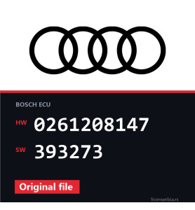 Audi A8 0261208147 393273 original ECU file