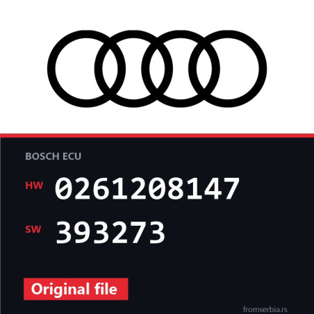 Audi A8 0261208147 393273 original ECU file