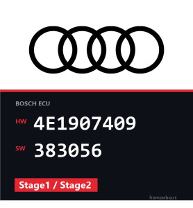 Audi A8 4E1907409 383056 Stage1 / Stage2 tuning file