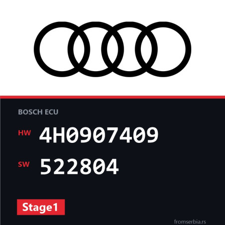 Audi A8 4H0907409 522804 Stage1 tuning file