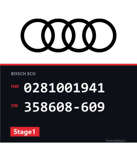 Audi A8 0281001941 358608-609 Stage1 tuning file