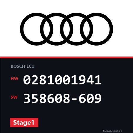 Audi A8 0281001941 358608-609 Stage1 tuning file