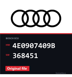 Audi A8 4E0907409B 368451 original ECU file