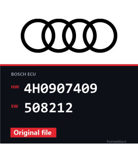 Audi A8 4H0907409 508212 original ECU file