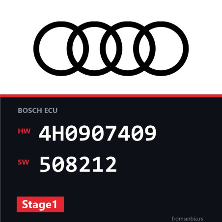 Audi A8 4H0907409 508212 Stage1 tuning file