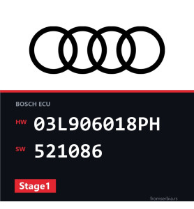 Audi Q3 03L906018PH 521086 Stage1 tuning file