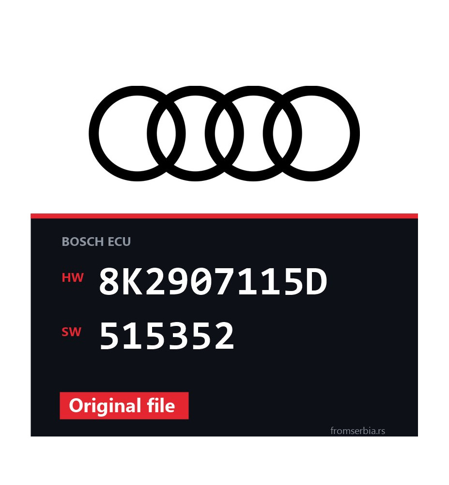 Audi Q5 8K2907115D 515352 original ECU file