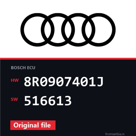Audi Q5 8R0907401J 516613 original ECU file