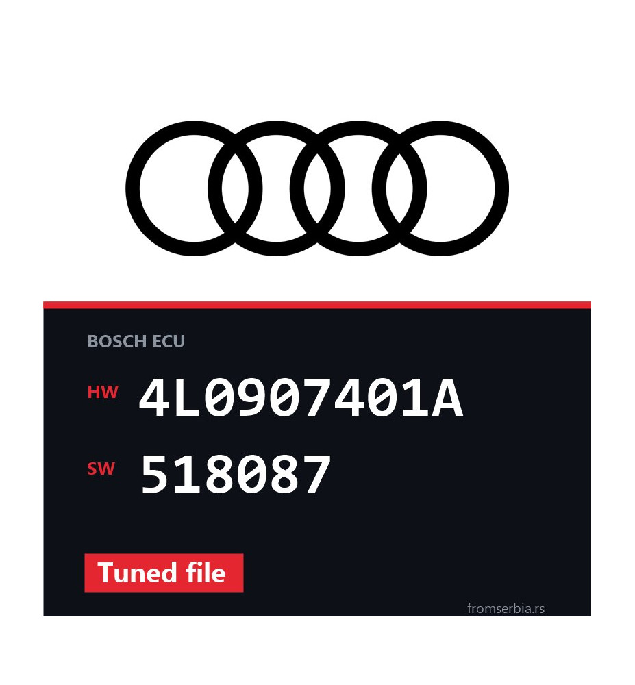 Audi Q5 4L0907401A 518087 Tuned file tuning file