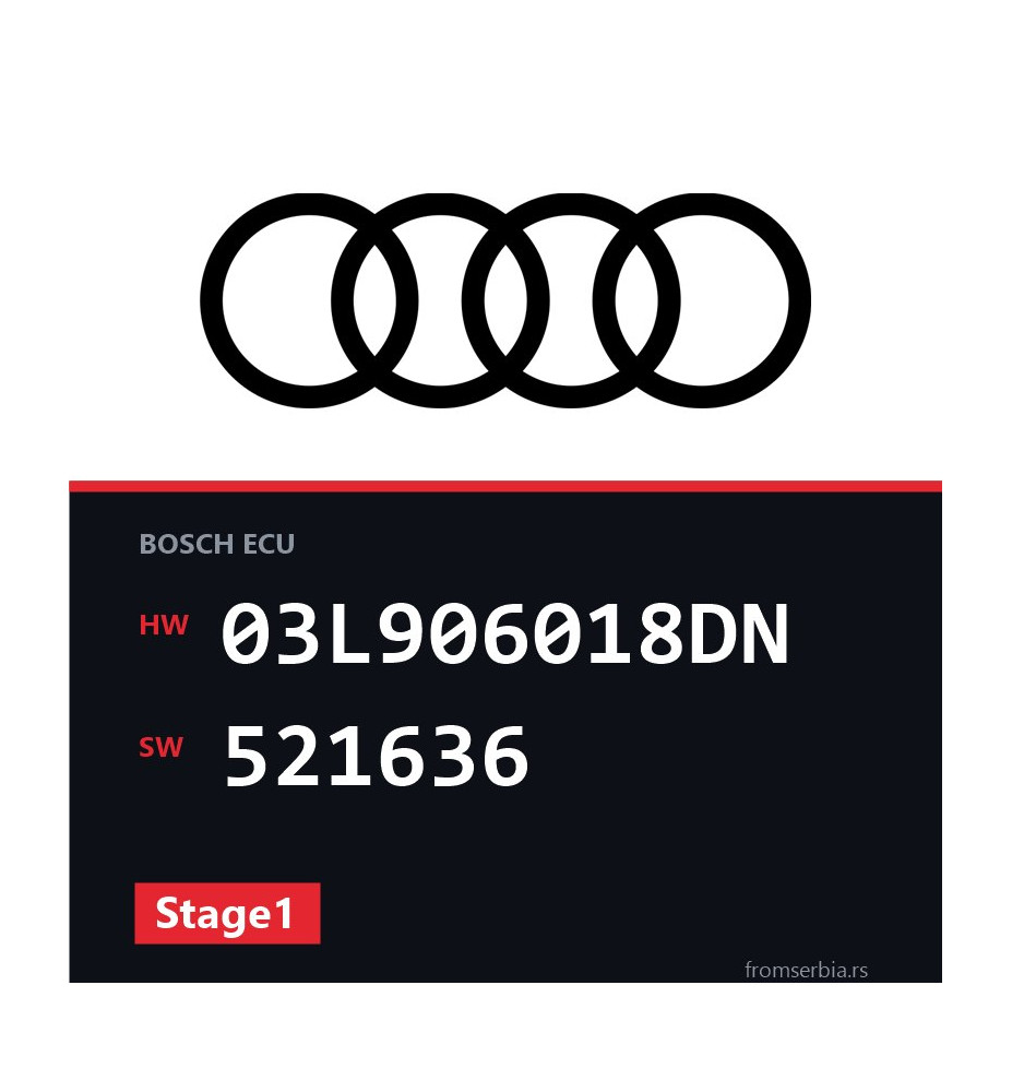 Audi Q5 03L906018DN 521636 Stage1 tuning file